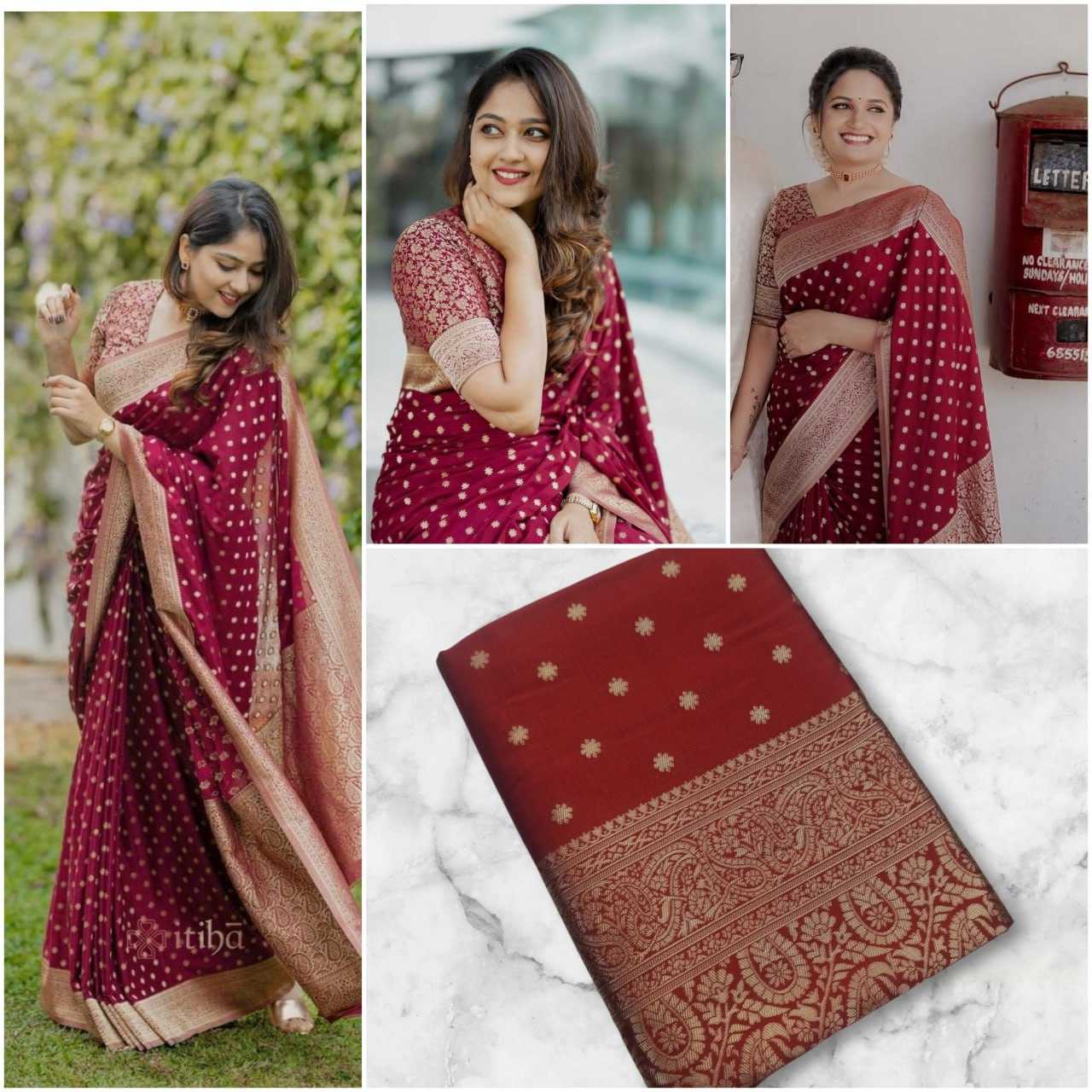 Ynf Lichi Silk RIN219 1890 Silk Sarees Wholesale Banarasi Silk Sarees Traditional Silk Sarees Banarasi Silk Sarees With Zari Work Manufacturer