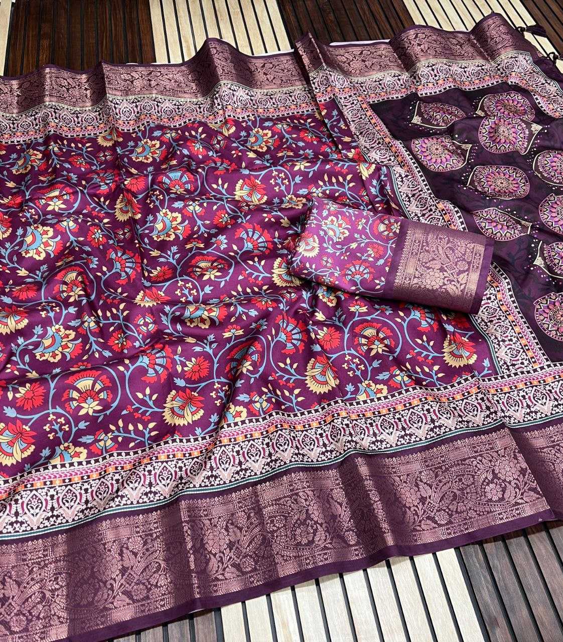 Ynf Lichi Silk RIN225 941 Silk Sarees Wedding Collections Festive Collections Wholesale Tussar Silk Sarees Printed Silk Saree Silk Sarees With Blouse Manufacturer