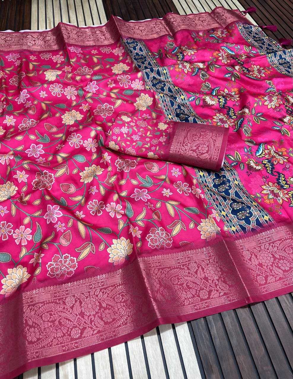 Ynf Lichi Silk RIN225 941 Silk Sarees Wedding Collections Festive Collections Wholesale Tussar Silk Sarees Printed Silk Saree Silk Sarees With Blouse Manufacturer