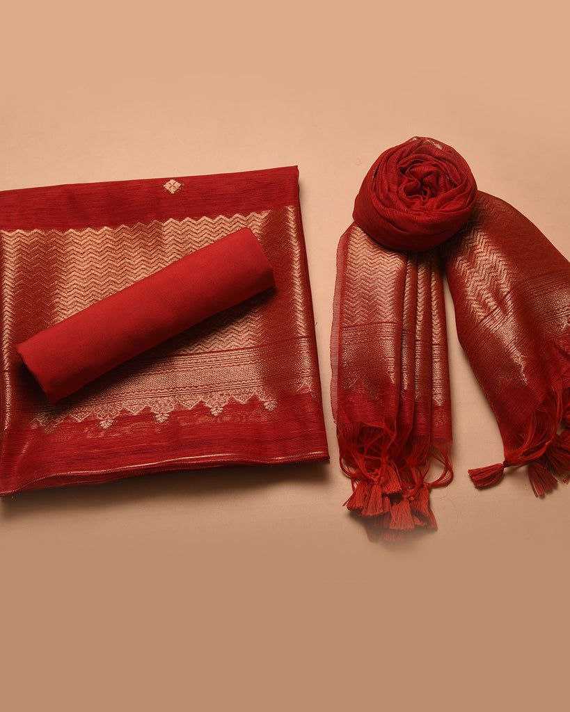 Ynf Linen Blend KESH532 SACHI SILK SUIT 001 Suits & Dresses Wedding Collections Festive Collections Wholesale Unstitched Suits Zari Work Suit Wedding Outfits Manufacturer