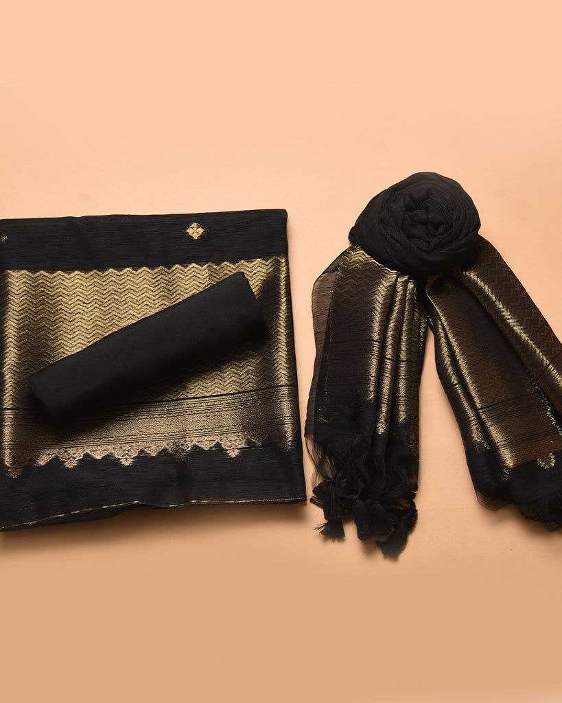 Ynf Linen Blend KESH532 SACHI SILK SUIT 001 Suits & Dresses Wedding Collections Festive Collections Wholesale Unstitched Suits Zari Work Suit Wedding Outfits Manufacturer