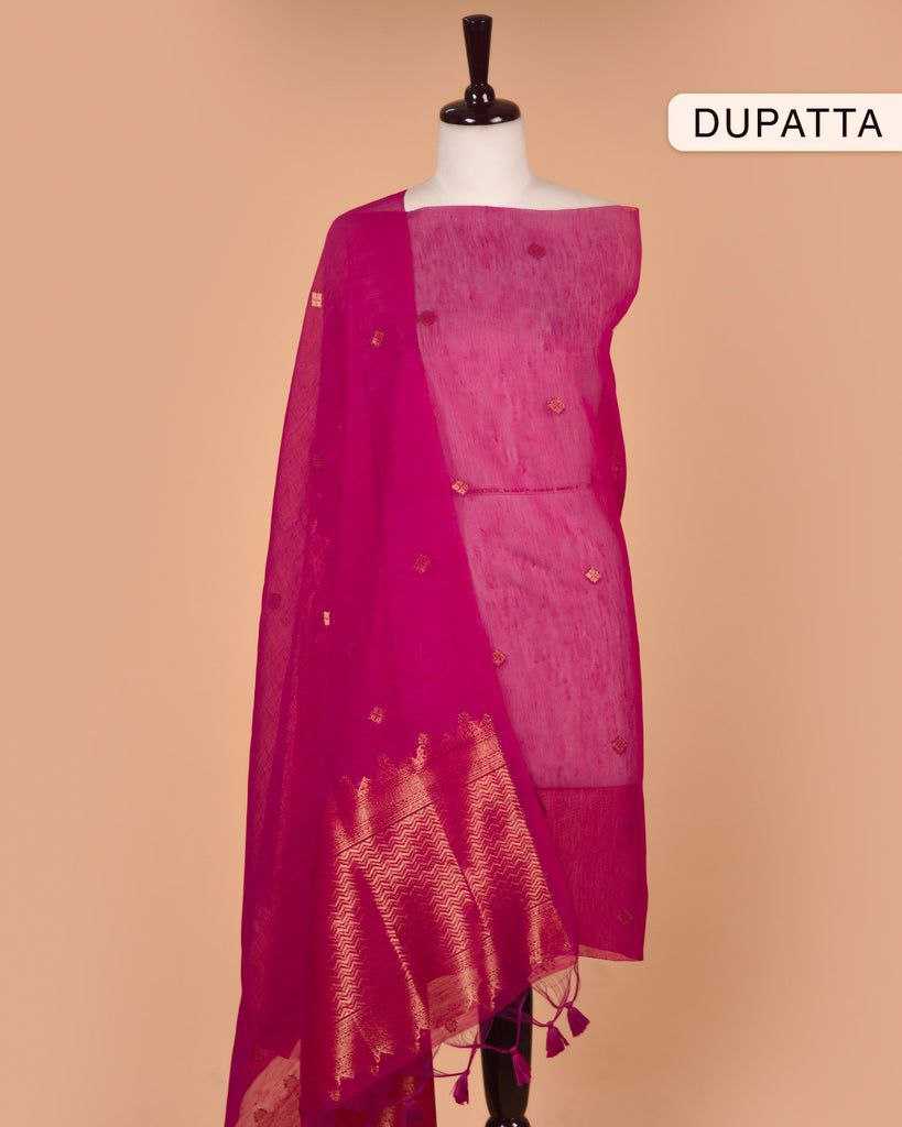 Ynf Linen Blend KESH532 SACHI SILK SUIT 001 Suits & Dresses Wedding Collections Festive Collections Wholesale Unstitched Suits Zari Work Suit Wedding Outfits Manufacturer