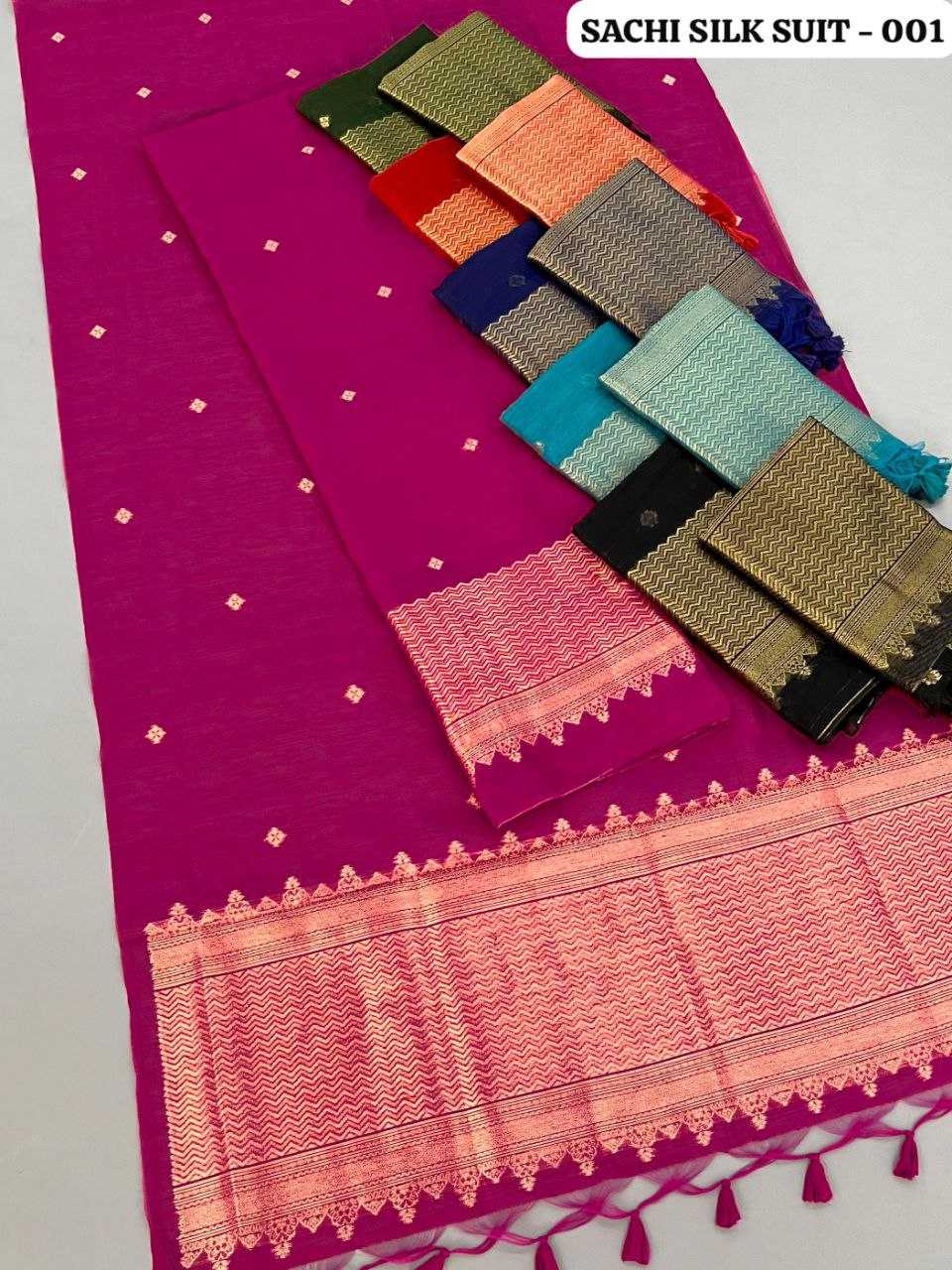 Ynf Linen Blend KESH532 SACHI SILK SUIT 001 Suits & Dresses Wedding Collections Festive Collections Wholesale Unstitched Suits Zari Work Suit Wedding Outfits Manufacturer