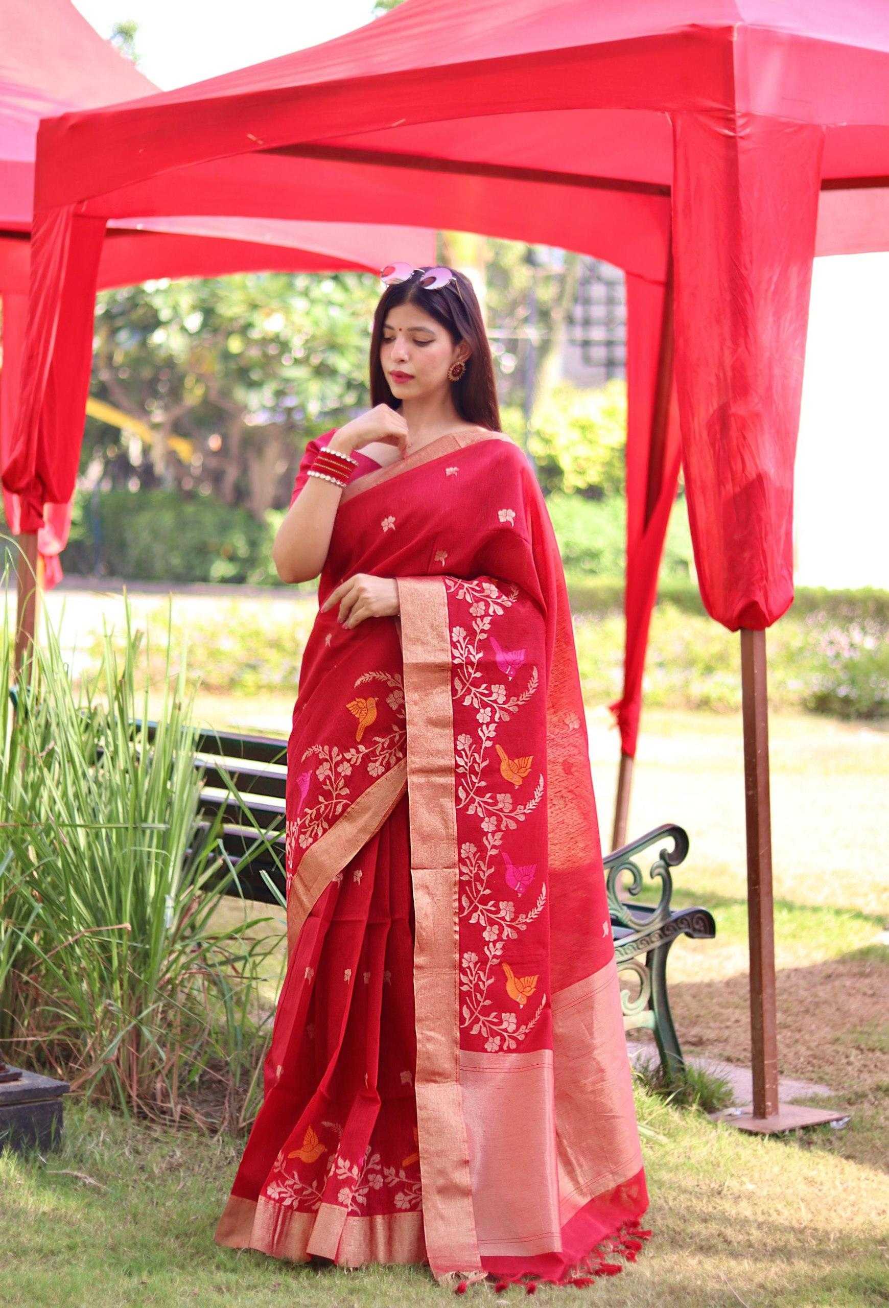Ynf Linen KESH532 CHIDIYA SILK Sarees Wholesale Designer Sarees Party Wear Sarees Fancy Sarees Manufacturer