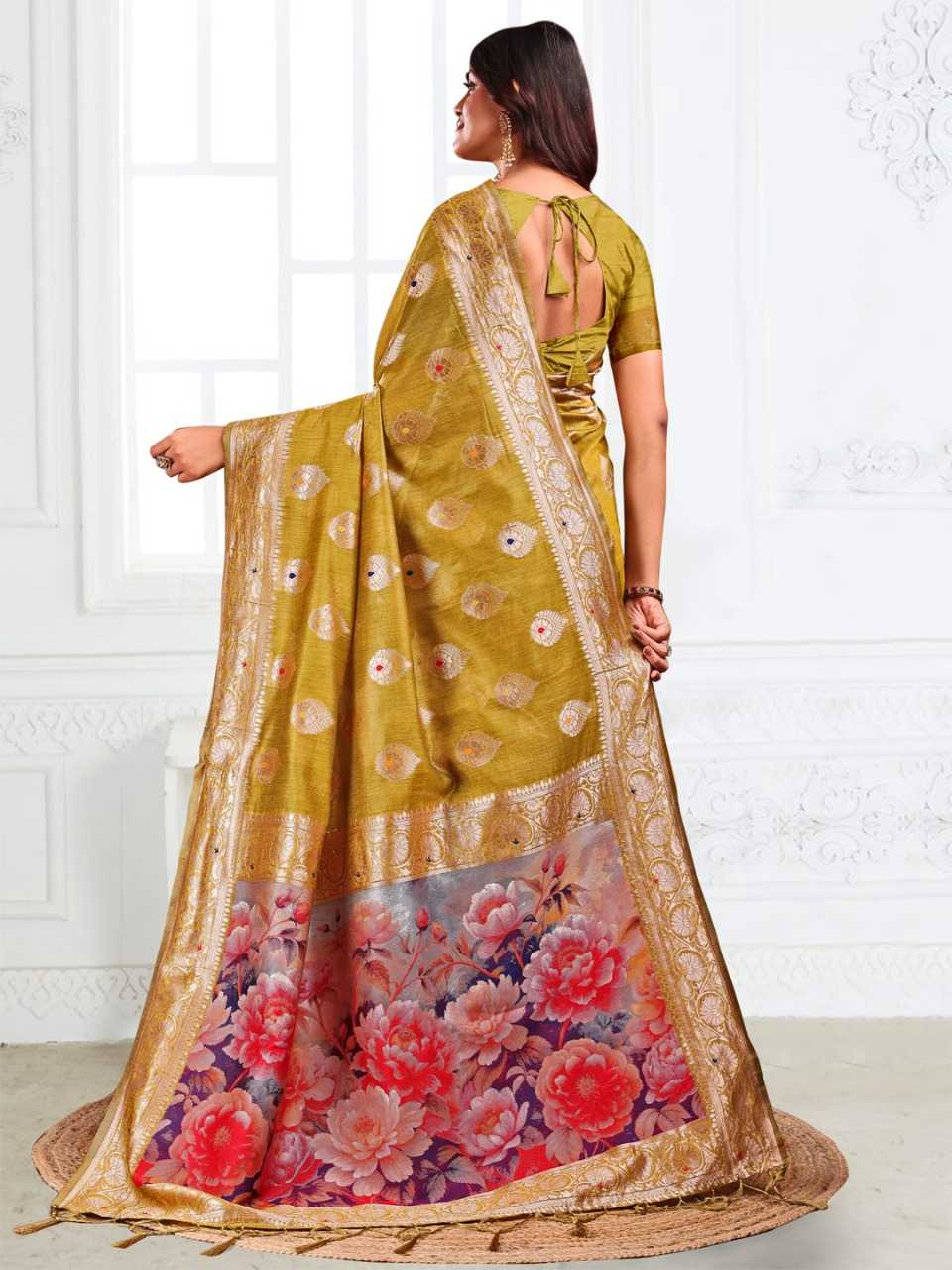 Ynf Linen RIN197 3048 Sarees Wholesale Designer Sarees Fancy Sarees Bridal Sarees Manufacturer