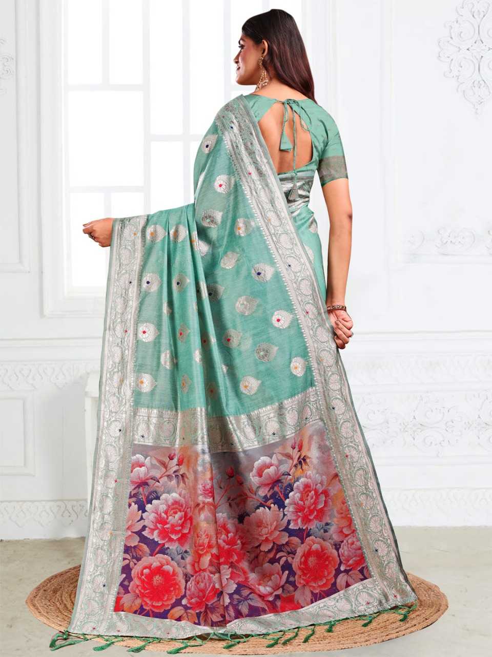 Ynf Linen RIN197 3048 Sarees Wholesale Designer Sarees Fancy Sarees Bridal Sarees Manufacturer
