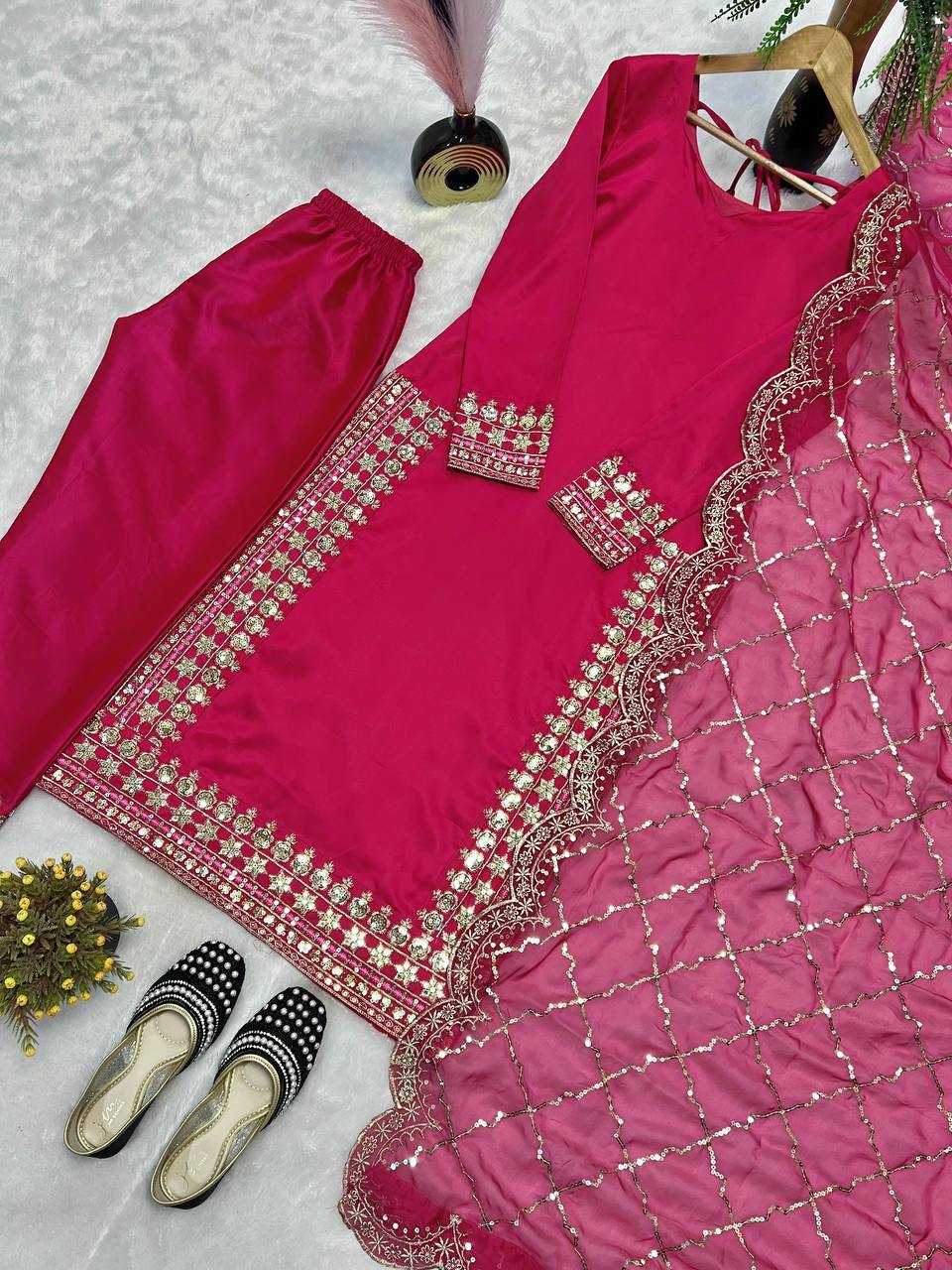 Ynf Malay Satin Silk KESH528 465 Suits & Dresses Islamic Clothing Wedding Collections Wholesale Pakistani Suits Embroidery Suits Ladies Silk Suit Manufacturer