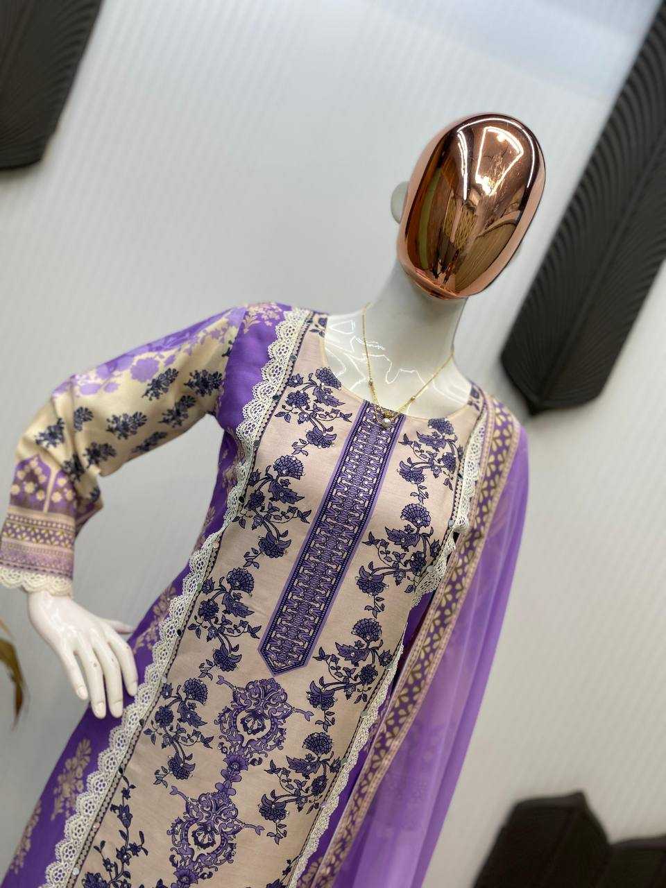 Ynf Maslin RIN141 1968 Suits & Dresses Wholesale Printed Suits Embroidery Suits Party wear suits Manufacturer