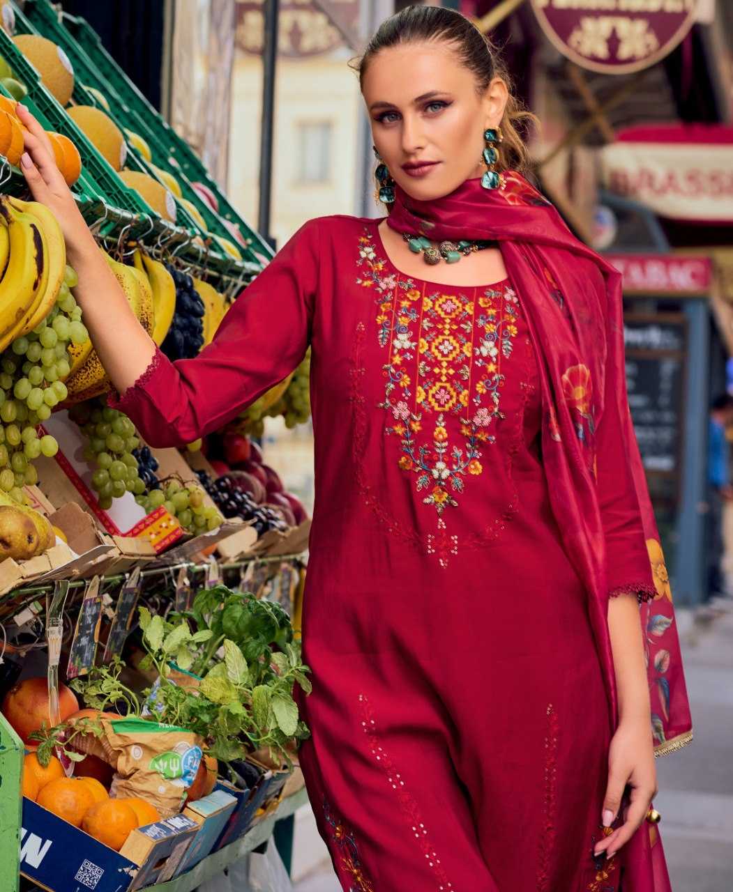 Ynf Milan Silk KESH507 Maroon Suits & Dresses Wedding Collections Festive Collections Wholesale Palazzo Suit Ladies Silk Suit Casual Dresses Manufacturer
