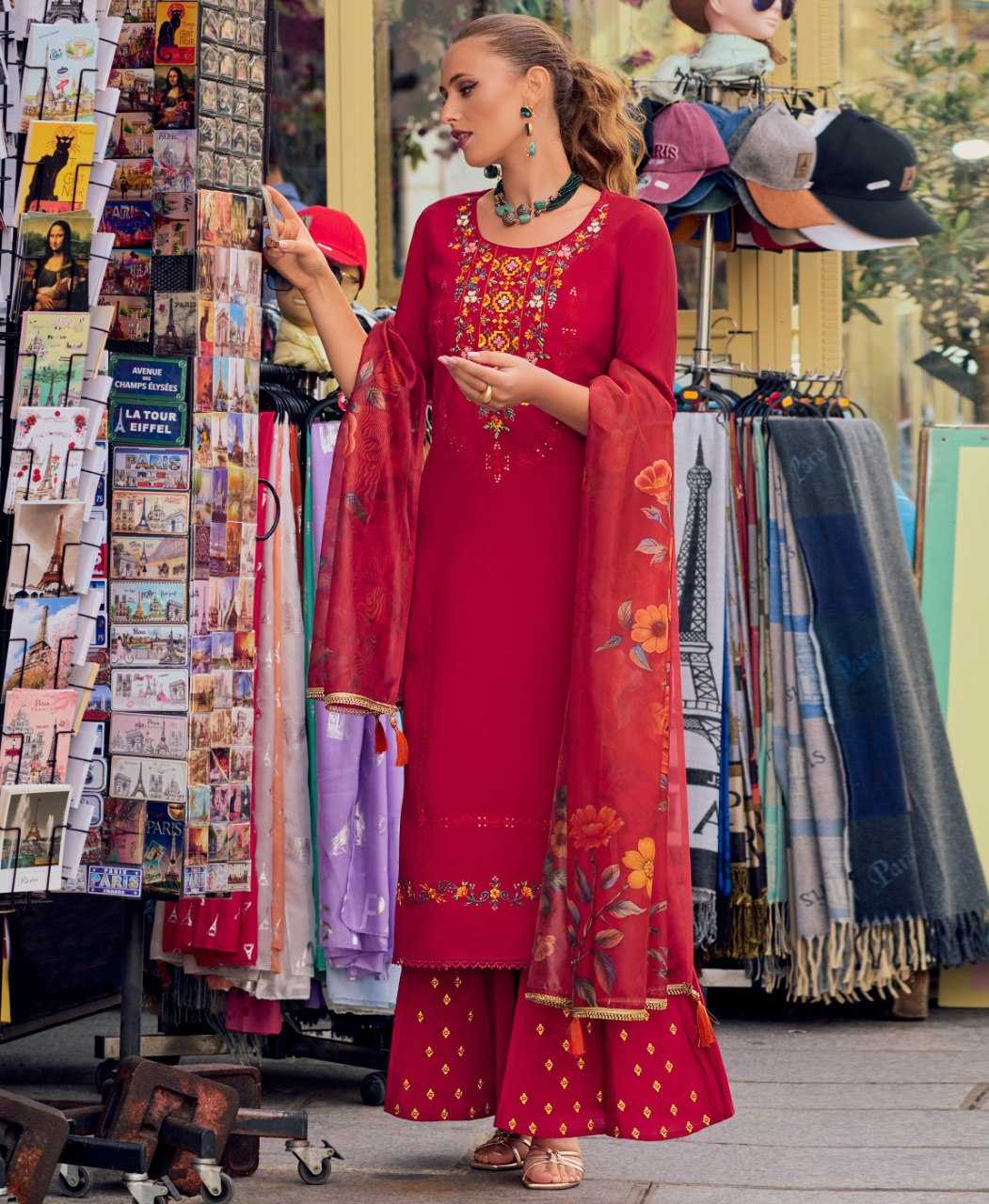 Ynf Milan Silk KESH507 Maroon Suits & Dresses Wedding Collections Festive Collections Wholesale Palazzo Suit Ladies Silk Suit Casual Dresses Manufacturer