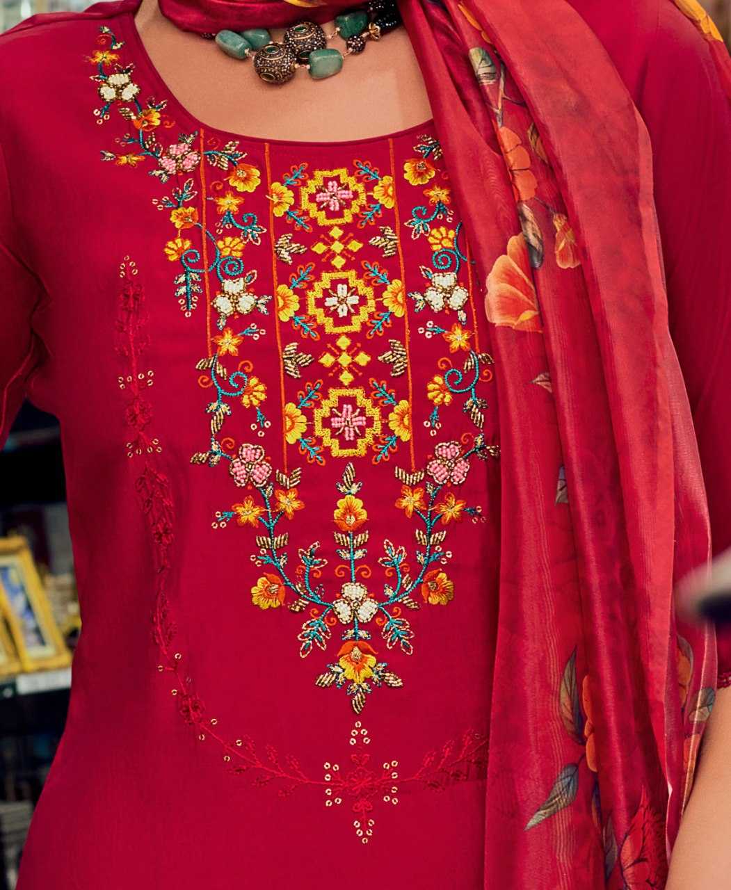 Ynf Milan Silk KESH507 Maroon Suits & Dresses Wedding Collections Festive Collections Wholesale Palazzo Suit Ladies Silk Suit Casual Dresses Manufacturer
