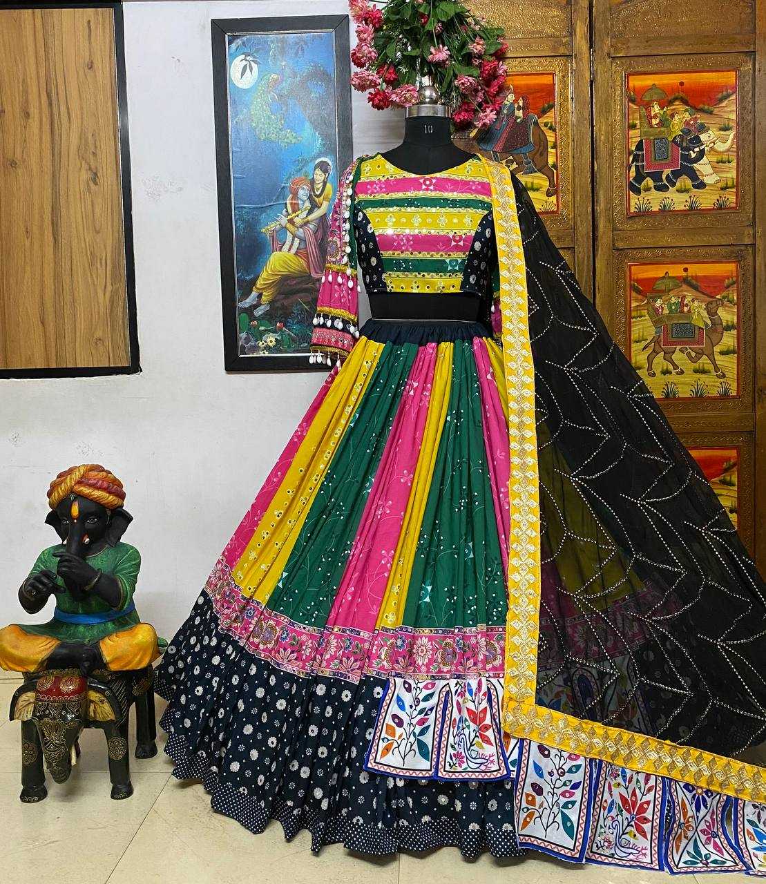 Ynf Muslin Cotton KESH492 009 Lehengas Festive Collections Wholesale Printed Lehenga Designer Lehenga Choli Navratri Chaniya Choli Manufacturer