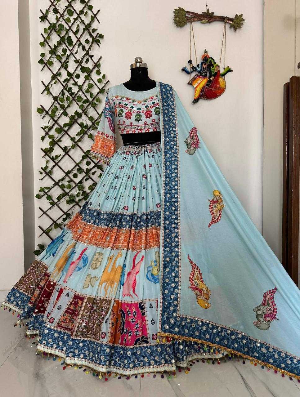 Ynf Muslin Cotton KESH492 104 Lehengas Festive Collections Wholesale Bollywood Lehenga Choli Navratri Chaniya Choli Manufacturer