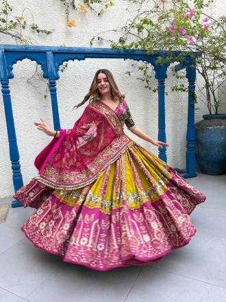 Ynf Muslin Cotton KESH492 108 Lehengas Festive Collections Wholesale Mirror Work Lehenga Navratri Chaniya Choli Manufacturer