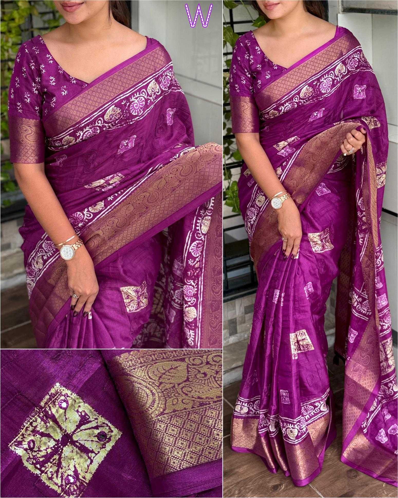 Ynf Muslin Cotton KESH500 Sibori Sarees Wholesale Printed Sarees Mirror Work Saree Cotton Sarees Manufacturer