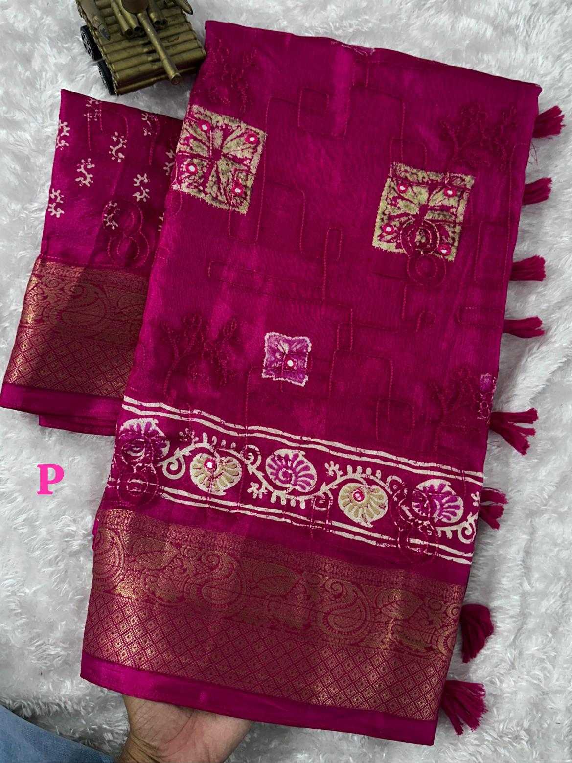 Ynf Muslin Cotton KESH500 Sibori Sarees Wholesale Printed Sarees Mirror Work Saree Cotton Sarees Manufacturer