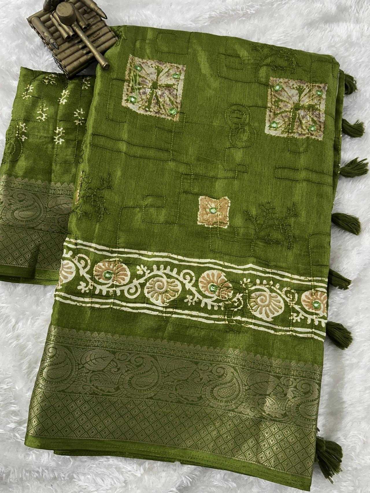 Ynf Muslin Cotton KESH500 Sibori Sarees Wholesale Printed Sarees Mirror Work Saree Cotton Sarees Manufacturer