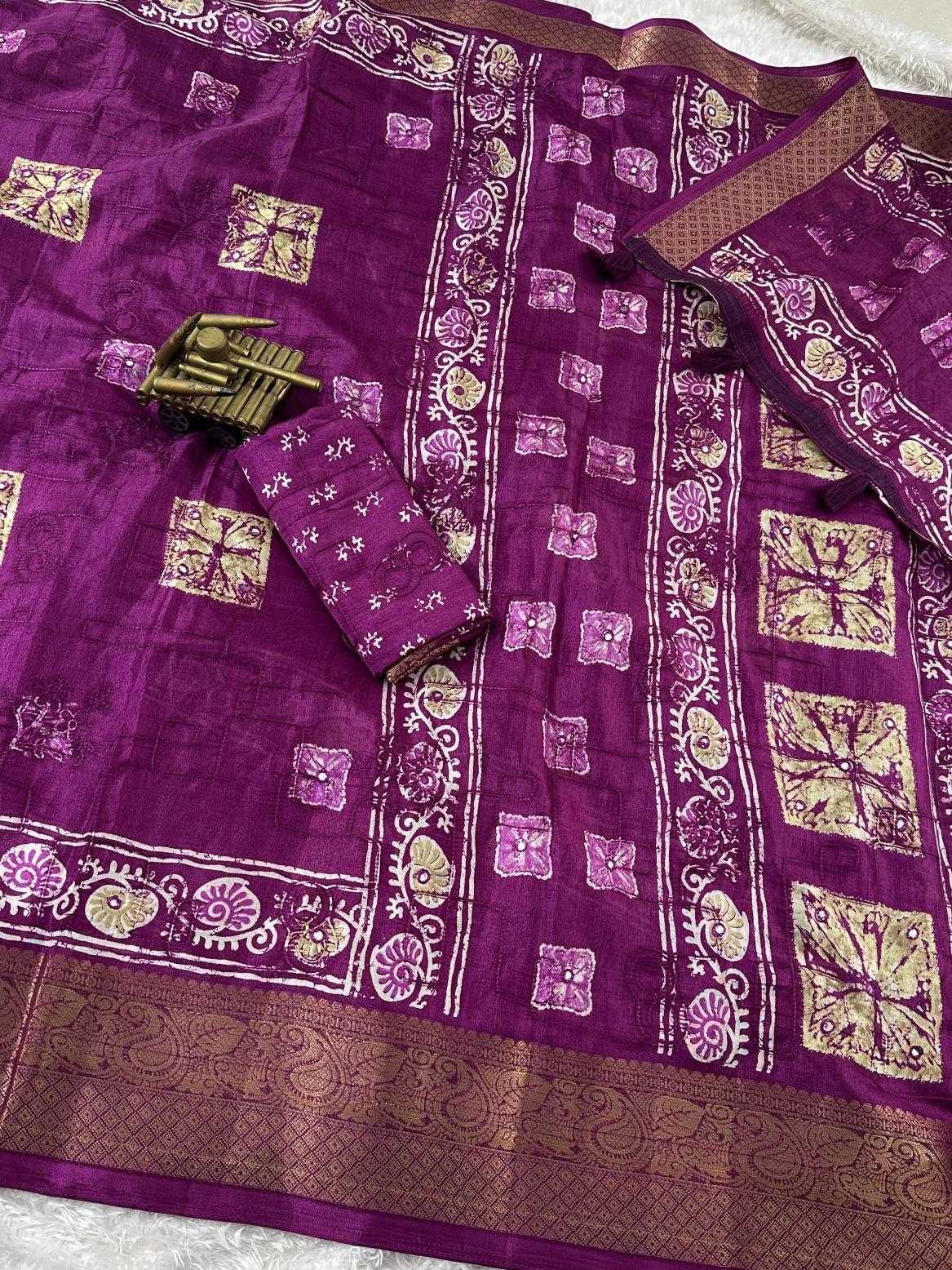 Ynf Muslin Cotton KESH500 Sibori Sarees Wholesale Printed Sarees Mirror Work Saree Cotton Sarees Manufacturer