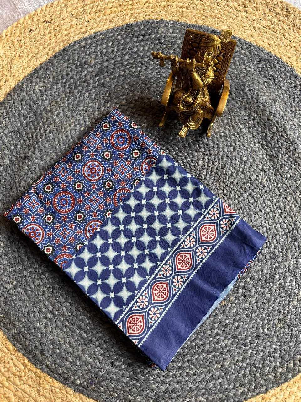 Ynf Muslin Cotton KESH518 4326 Sarees Wholesale Printed Sarees Ajrakh Sarees Office Wear Sarees Manufacturer