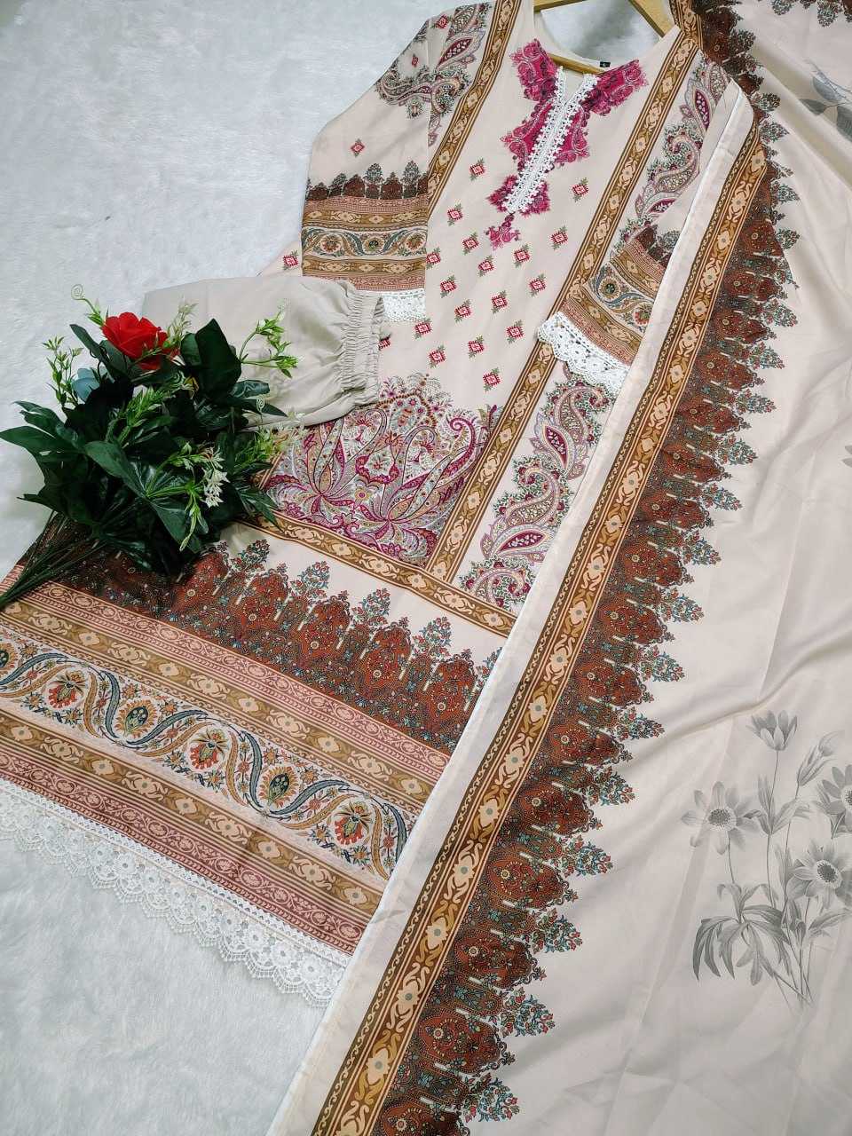 Ynf Muslin Cotton RIN129 035 Suits & Dresses Wholesale Ladies Suits Printed Suits Manufacturer