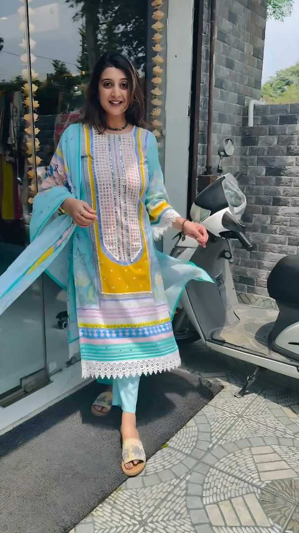 Ynf Muslin Cotton RIN197 4944 3301-A Suits & Dresses Wholesale Party wear suits Bridal Suits Designer Suits Manufacturer