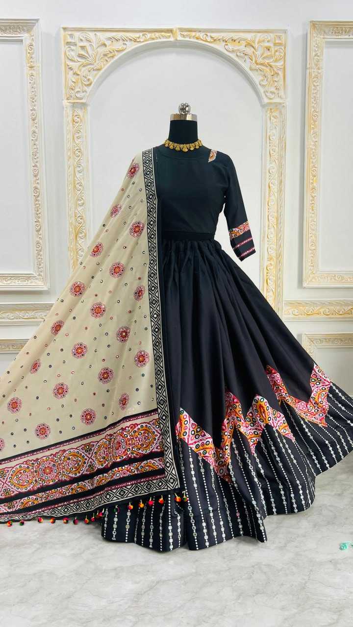 Ynf Muslin Cotton RIN207 1544 Lehengas Wedding Collections Festive Collections Wholesale Printed Lehenga Designer Lehenga Choli Mirror Work Lehenga Manufacturer