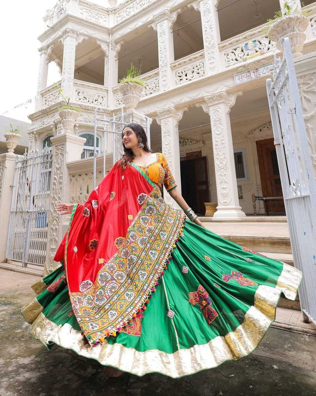 Ynf Muslin Cotton RIN207 1560 Lehengas Festive Collections Wholesale Mirror Work Lehenga Navratri Chaniya Choli Manufacturer