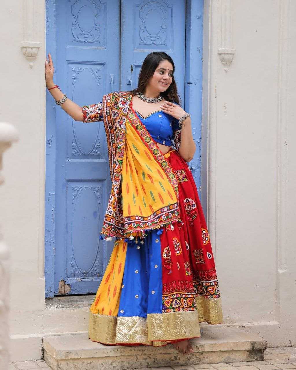 Ynf Muslin Cotton RIN207 1561 Lehengas Festive Collections Wholesale Printed Lehenga Navratri Chaniya Choli Manufacturer