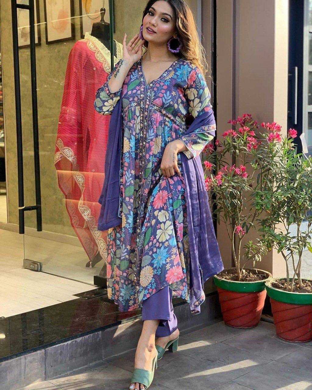 Ynf Muslin KESH526 G28 Suits & Dresses Wholesale Embroidery Suits Anarkali Suits Party wear suits Manufacturer