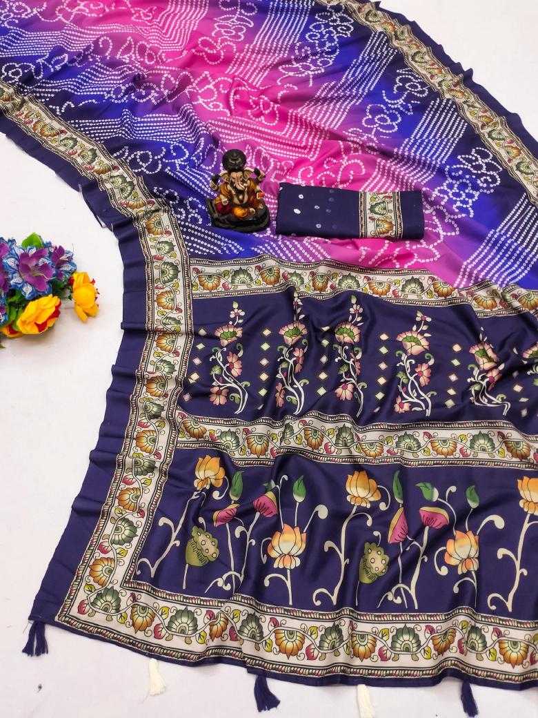 Ynf Muslin Silk RIN183 PAHELI Silk Sarees Wholesale Printed Silk Saree Designer Silk Sarees Kalamkari Silk Sarees Manufacturer