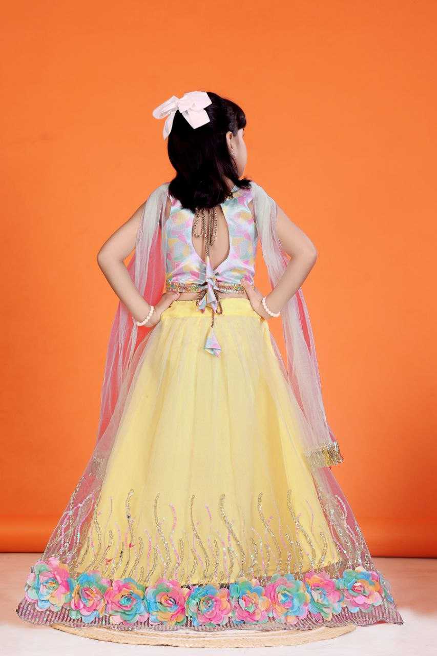 Ynf Net KESH461 109 Kids Wear Wholesale Kids Lehenga Choli Manufacturer