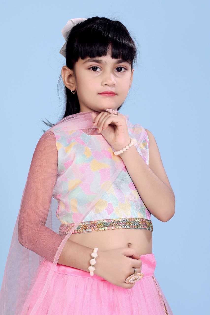 Ynf Net KESH461 109 Kids Wear Wholesale Kids Lehenga Choli Manufacturer
