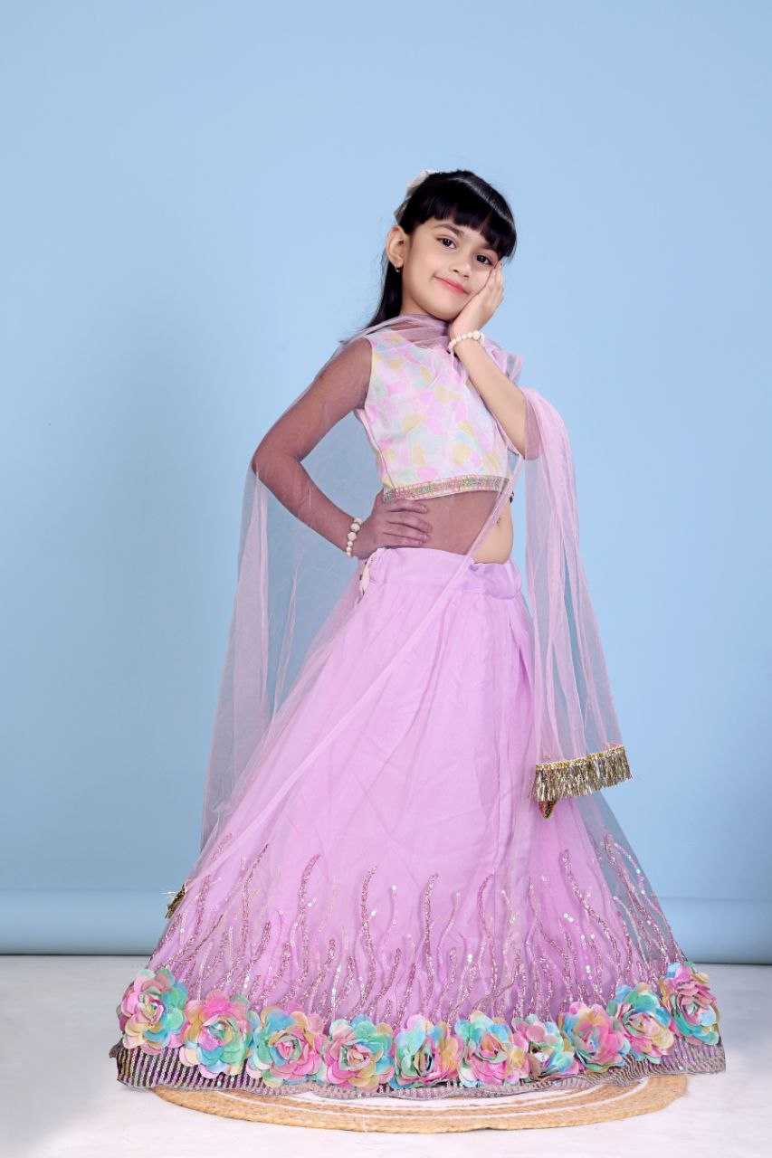 Ynf Net KESH461 109 Kids Wear Wholesale Kids Lehenga Choli Manufacturer