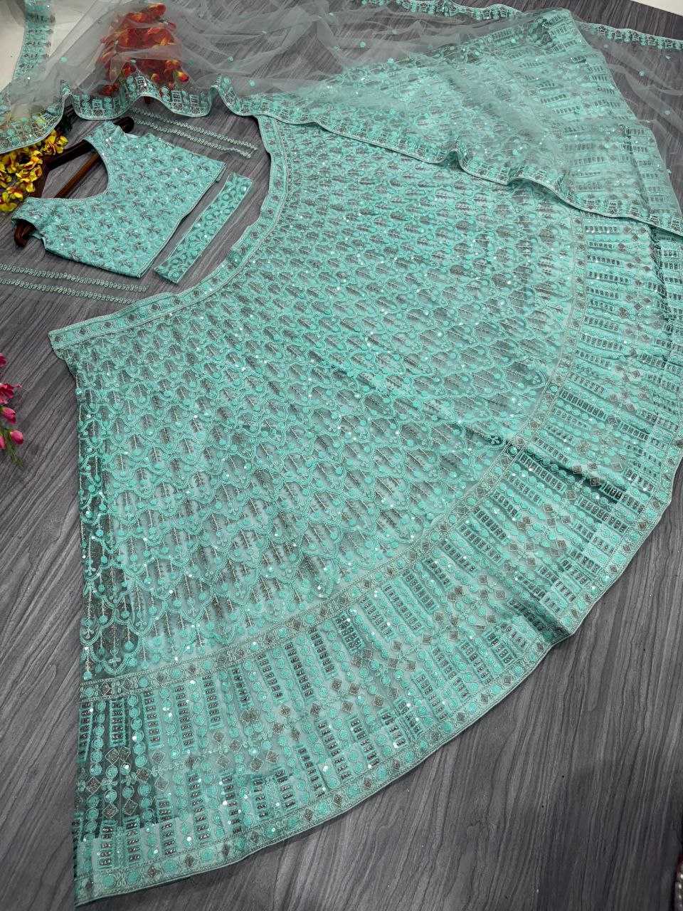 Ynf Net KESH508 1018 Lehengas Wholesale Designer Lehenga Net Fancy Lehenga Embroidered Lehenga Manufacturer