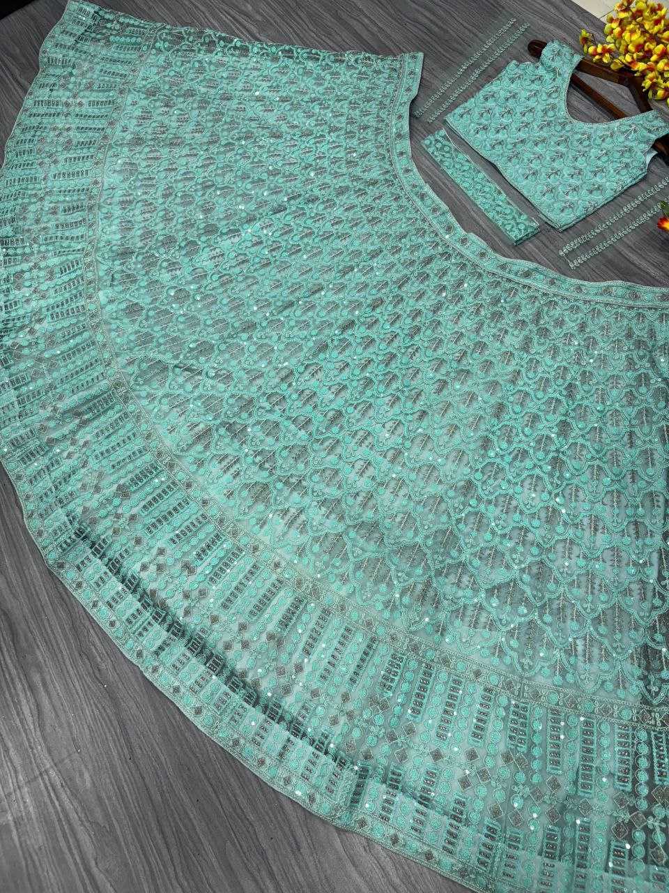 Ynf Net KESH508 1018 Lehengas Wholesale Designer Lehenga Net Fancy Lehenga Embroidered Lehenga Manufacturer