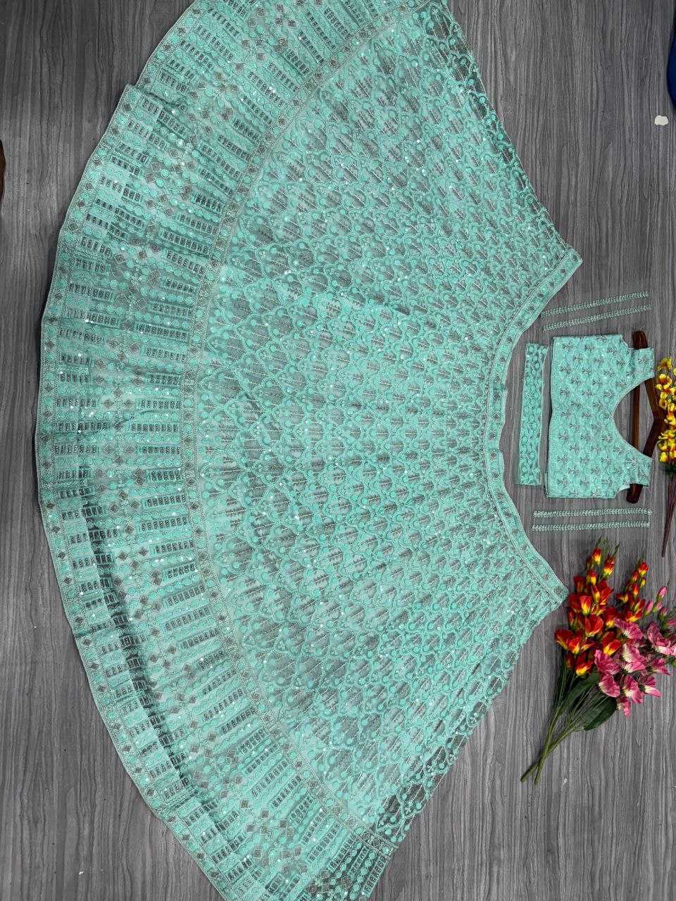 Ynf Net KESH508 1018 Lehengas Wholesale Designer Lehenga Net Fancy Lehenga Embroidered Lehenga Manufacturer