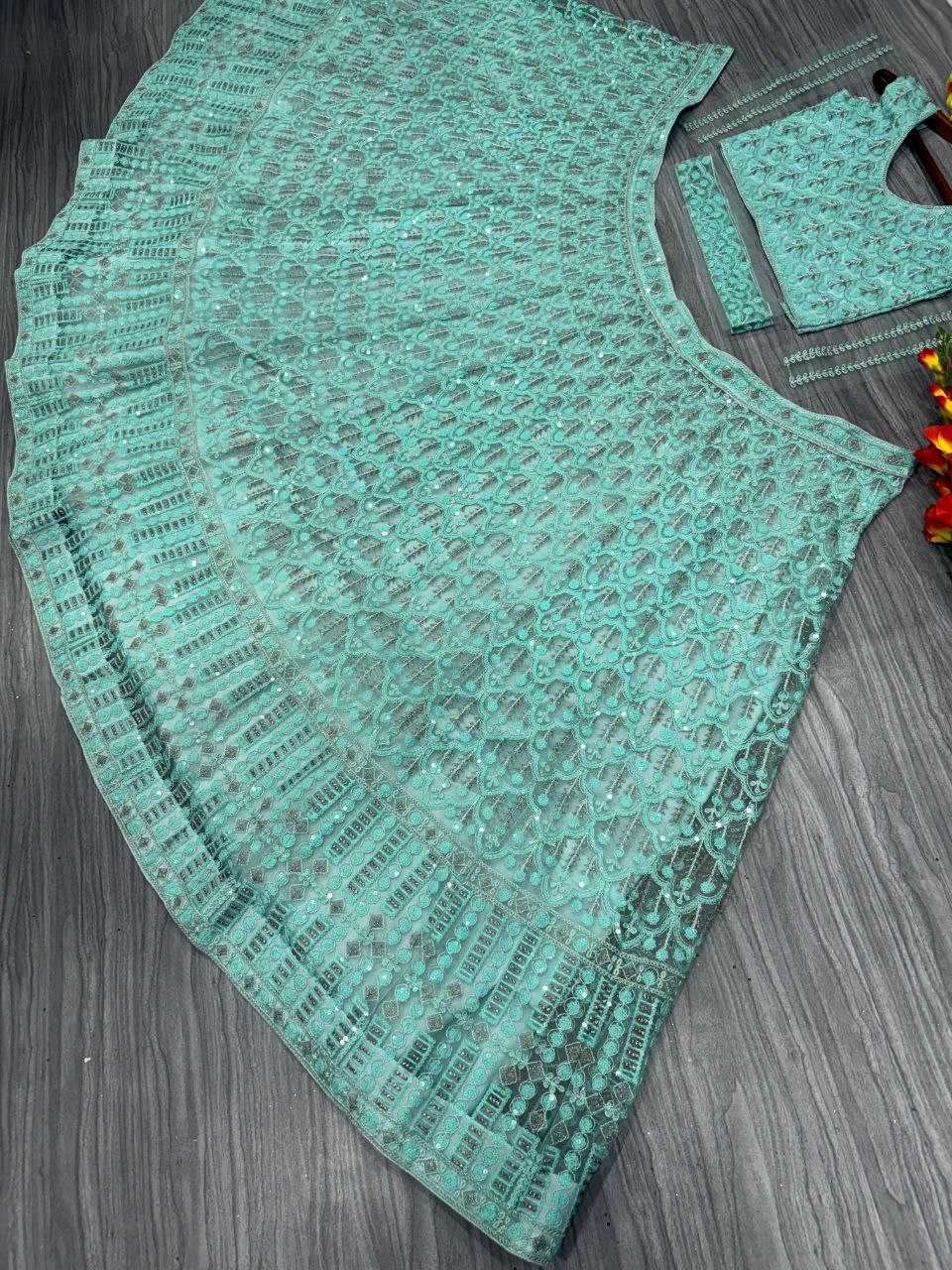 Ynf Net KESH508 1018 Lehengas Wholesale Designer Lehenga Net Fancy Lehenga Embroidered Lehenga Manufacturer