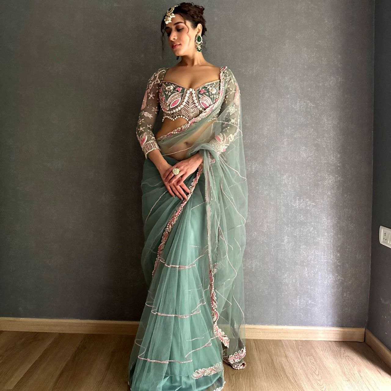 Ynf Net KESH508 60 Sarees Wholesale Net Sarees Sequins Work Saree Manufacturer