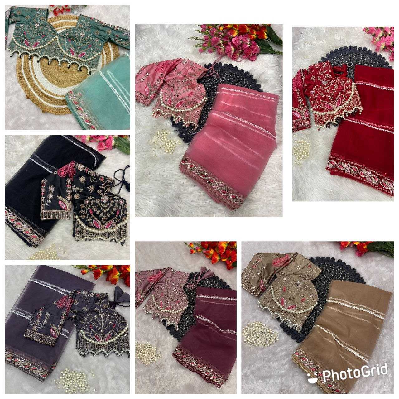 Ynf Net KESH508 60 Sarees Wholesale Net Sarees Sequins Work Saree Manufacturer