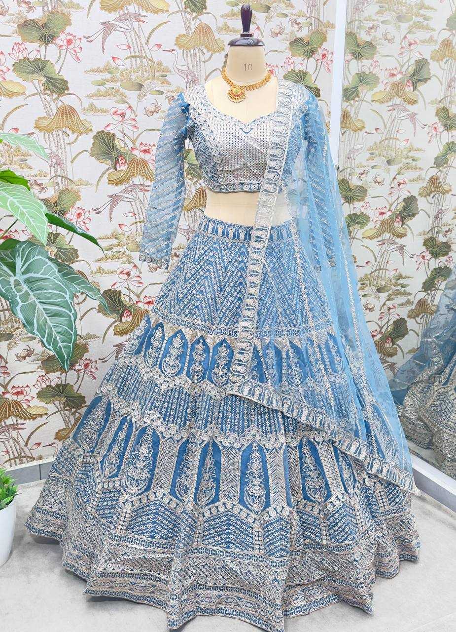 Ynf Net KESH533 5102 Lehengas Wholesale Fancy Lehenga Wedding Lehenga Embroidered Lehenga Sequins Lehenga Lehenga With Cancan Manufacturer