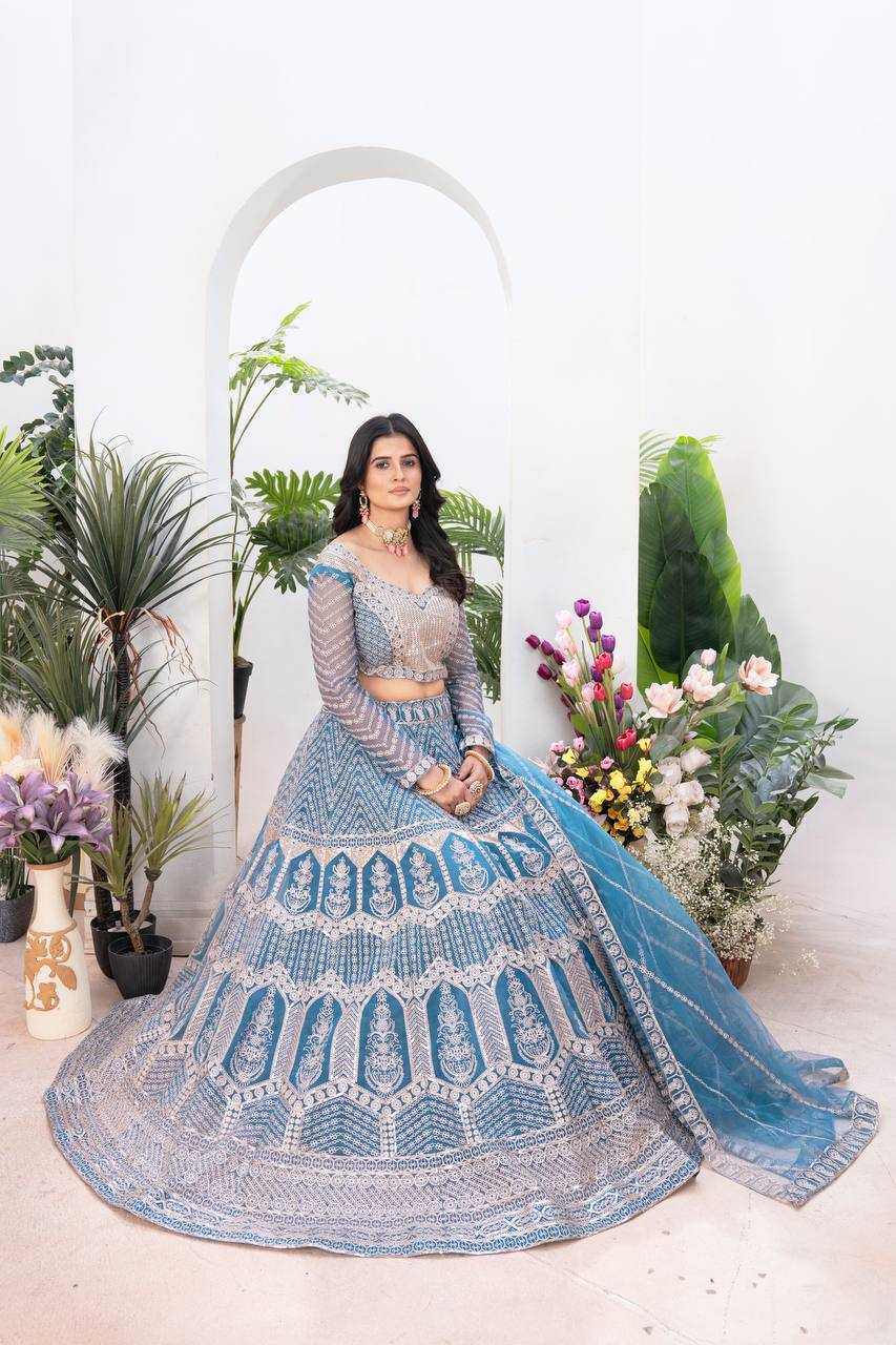 Ynf Net KESH533 5102 Lehengas Wholesale Fancy Lehenga Wedding Lehenga Embroidered Lehenga Sequins Lehenga Lehenga With Cancan Manufacturer