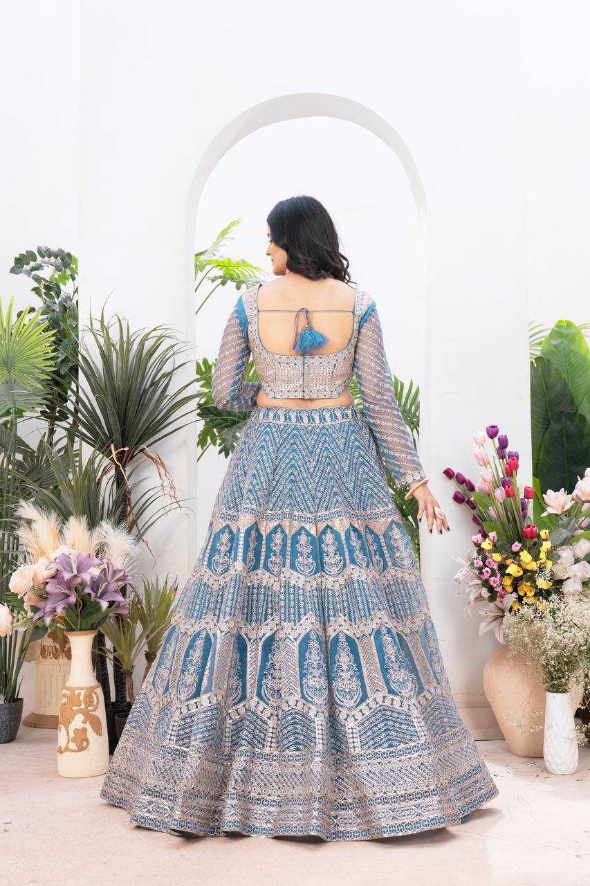Ynf Net KESH533 5102 Lehengas Wholesale Fancy Lehenga Wedding Lehenga Embroidered Lehenga Sequins Lehenga Lehenga With Cancan Manufacturer