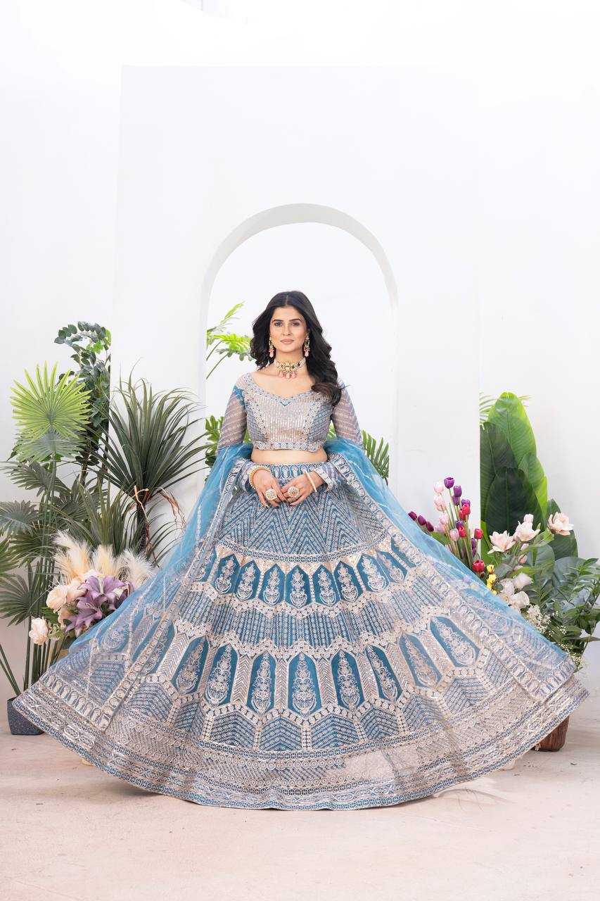 Ynf Net KESH533 5102 Lehengas Wholesale Fancy Lehenga Wedding Lehenga Embroidered Lehenga Sequins Lehenga Lehenga With Cancan Manufacturer