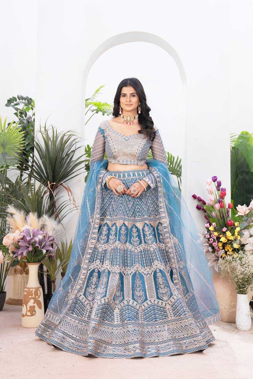 Ynf Net KESH533 5102 Lehengas Wholesale Fancy Lehenga Wedding Lehenga Embroidered Lehenga Sequins Lehenga Lehenga With Cancan Manufacturer
