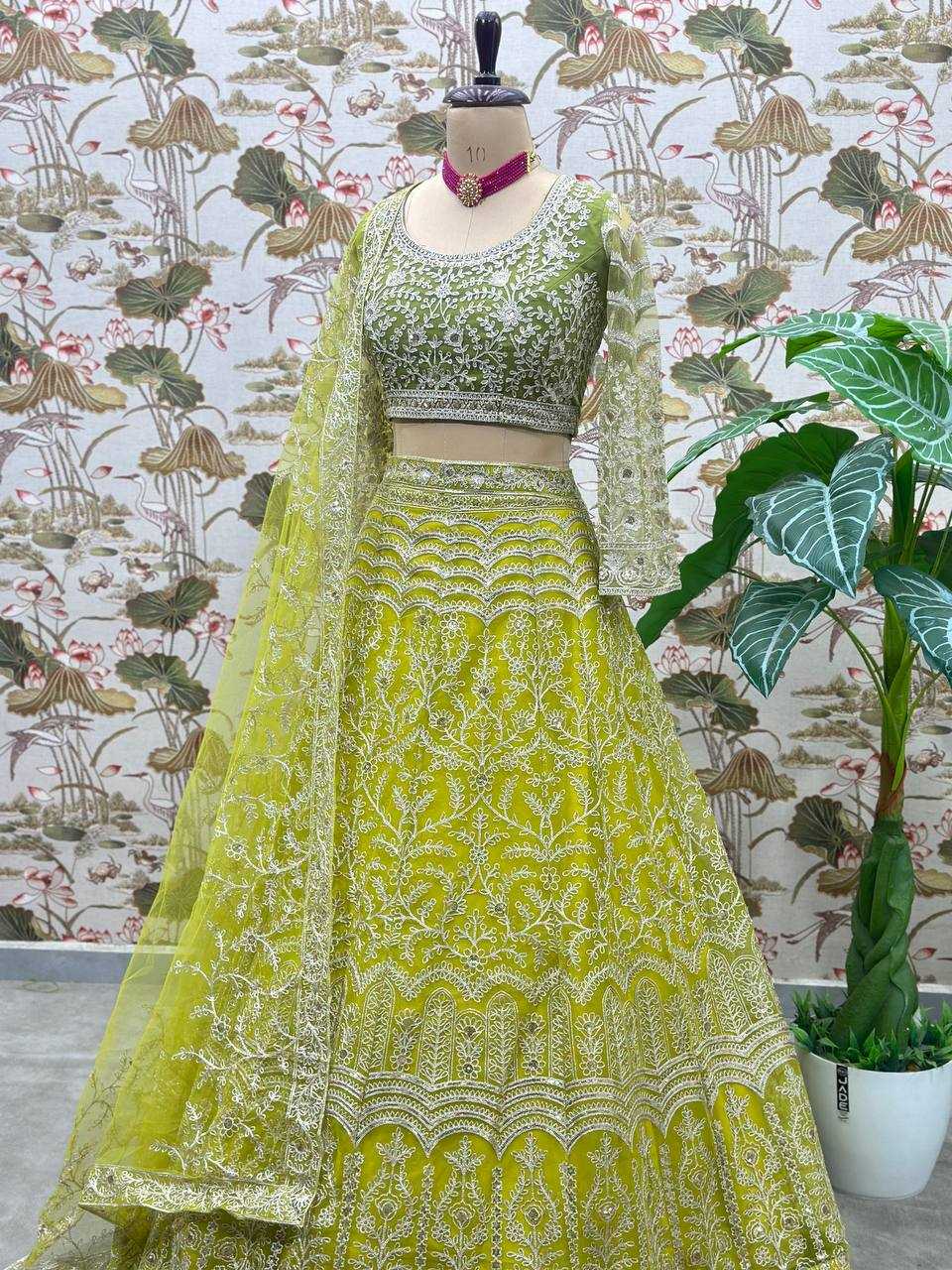 Ynf Net KESH533 5103 Lehengas Wholesale Fancy Lehenga Embroidered Lehenga Lehenga For Engagement Sequins Lehenga Lehenga With Cancan Manufacturer