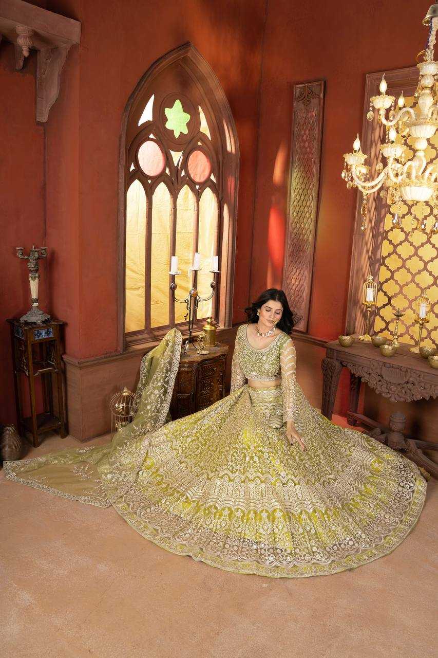 Ynf Net KESH533 5103 Lehengas Wholesale Fancy Lehenga Embroidered Lehenga Lehenga For Engagement Sequins Lehenga Lehenga With Cancan Manufacturer