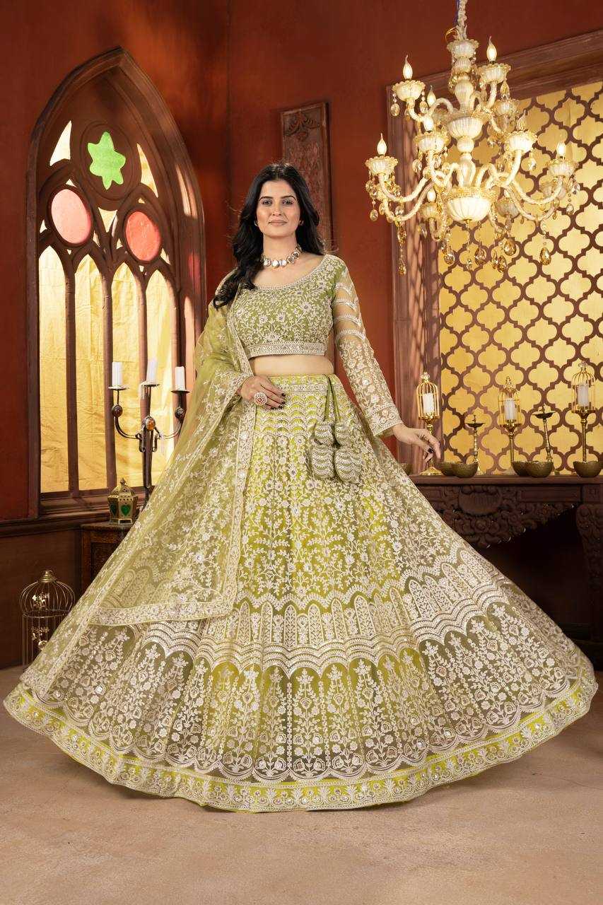 Ynf Net KESH533 5103 Lehengas Wholesale Fancy Lehenga Embroidered Lehenga Lehenga For Engagement Sequins Lehenga Lehenga With Cancan Manufacturer