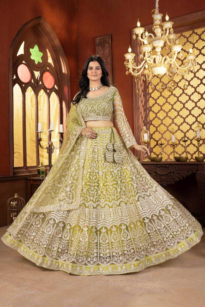 Ynf Net KESH533 5103 Lehengas Wholesale Fancy Lehenga Embroidered Lehenga Lehenga For Engagement Sequins Lehenga Lehenga With Cancan Manufacturer