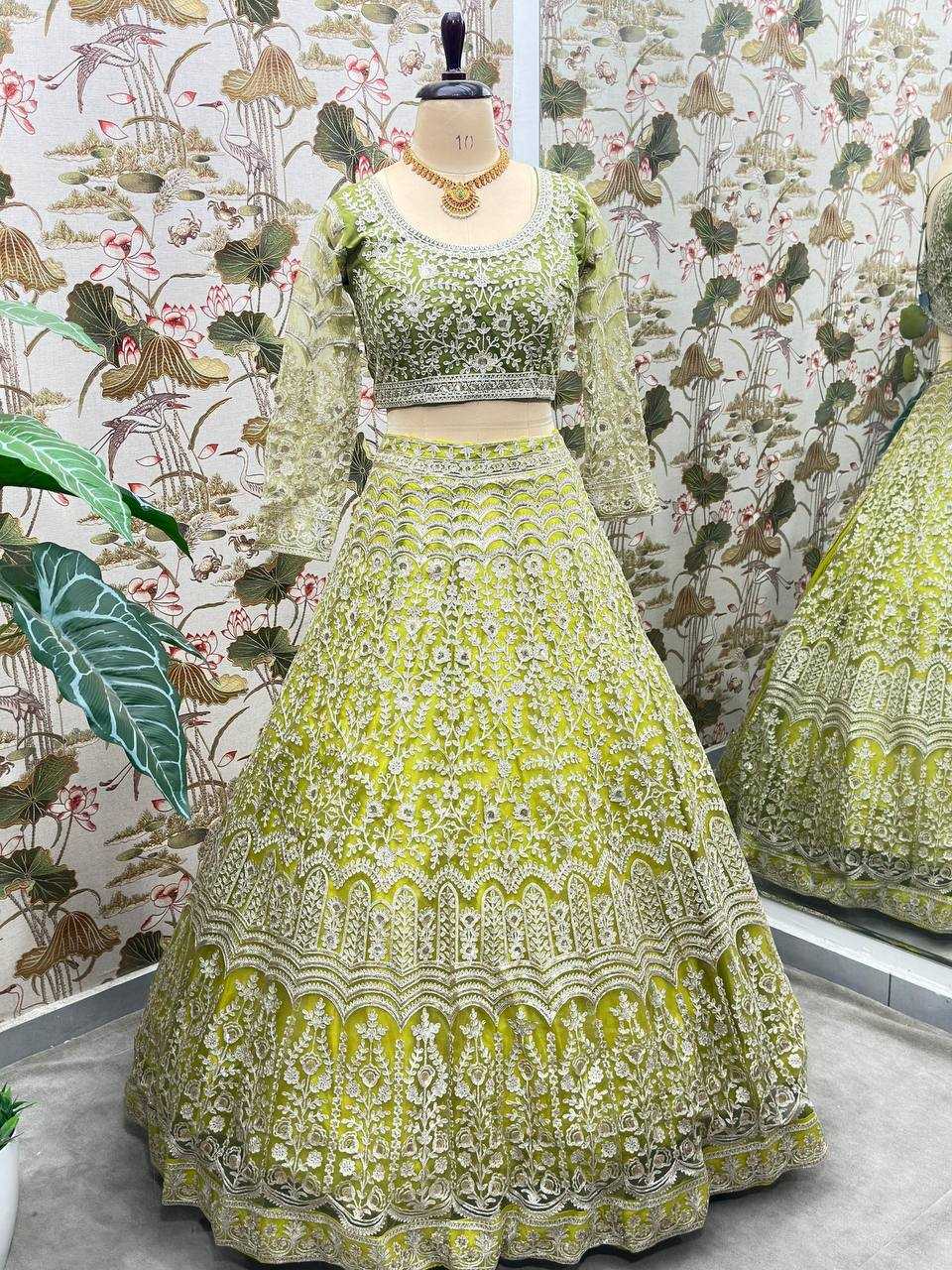 Ynf Net KESH533 5103 Lehengas Wholesale Fancy Lehenga Embroidered Lehenga Lehenga For Engagement Sequins Lehenga Lehenga With Cancan Manufacturer