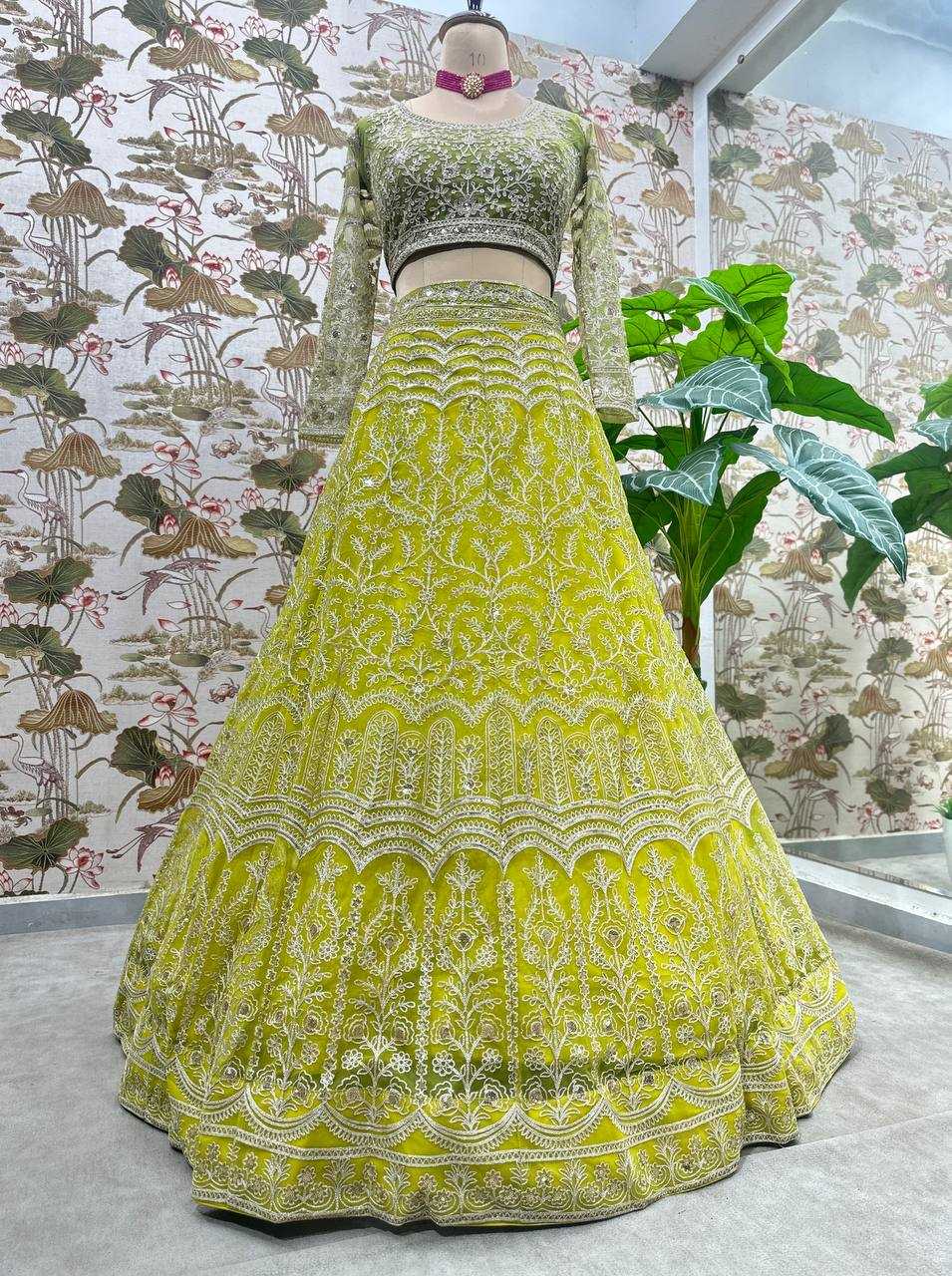 Ynf Net KESH533 5103 Lehengas Wholesale Fancy Lehenga Embroidered Lehenga Lehenga For Engagement Sequins Lehenga Lehenga With Cancan Manufacturer